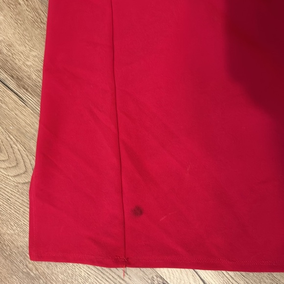 Women’s red formal dress size medium spaghetti strap high slit Emerald Sundae. - Picture 9 of 10